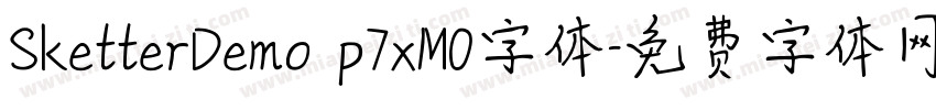 SketterDemo p7xMO字体字体转换